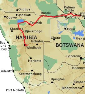 Windhoek Victoria Tour Map