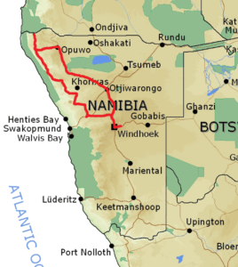 Namibia North West Map